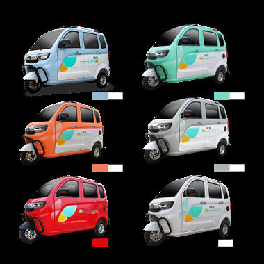 1500W Electric Passenger Trike 3 Wheel Electric Tricycle With Enclosed Cabin