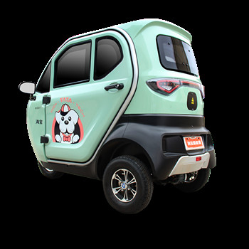 Cute Passenger Electric Tricycle 1000W Enclosed Tricycle For Adults