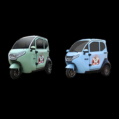 Cute Passenger Electric Tricycle 1000W Enclosed Tricycle For Adults