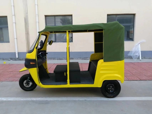 Yellow Electric Passenger Tricycle Road Legal Tuk Tuk Electric Rickshaw
