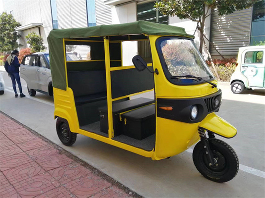 Yellow Electric Passenger Tricycle Road Legal Tuk Tuk Electric Rickshaw