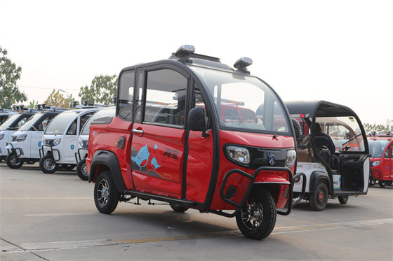 2 Doors Enclosed Electric Tricycle 1000W Electric Tricycle Passenger