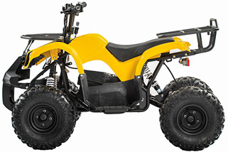 Yellow Electric All Terrain ATV UTV  Passenger All Terrain Utility Vehicle