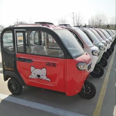 800W Enclosed Scooter Trike Road Legal Enclosed Electric Tricycle For Adults